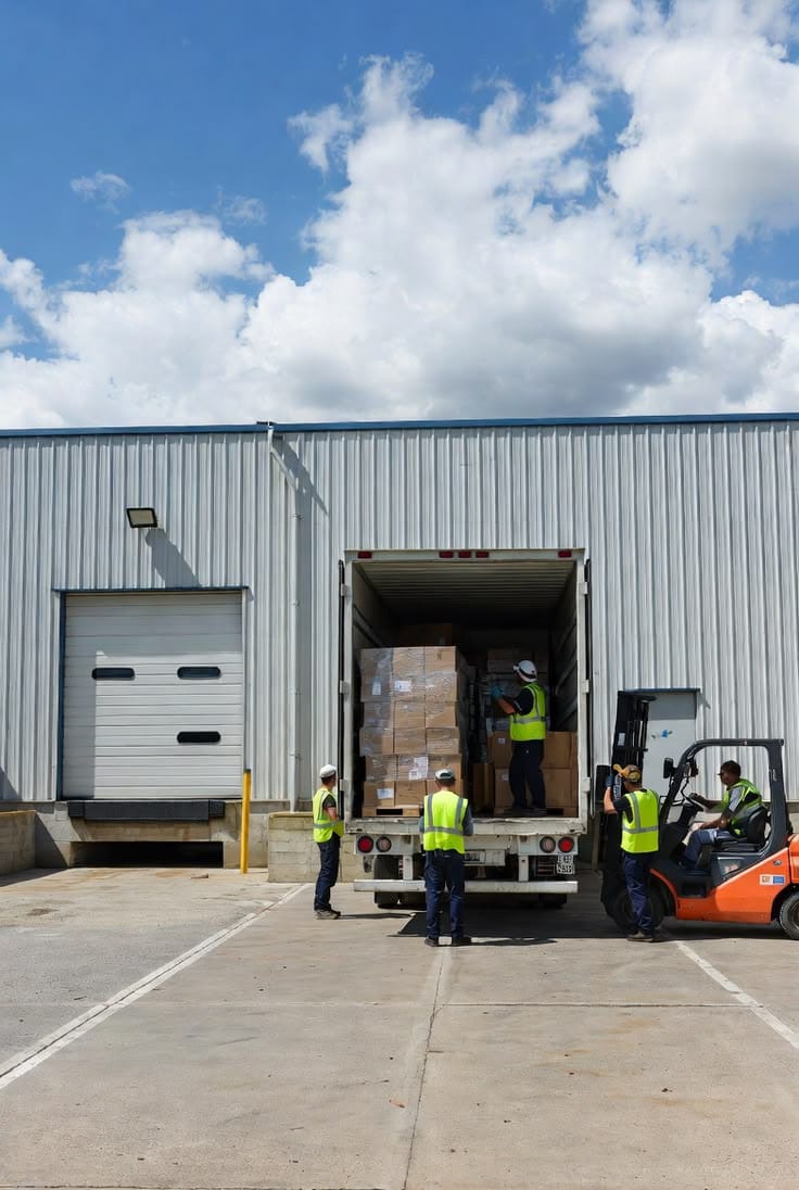 Loading goods onto truck